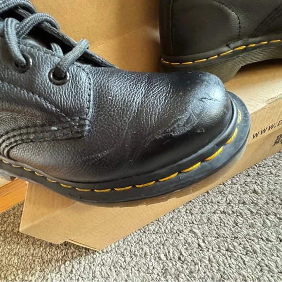 Dr. Martens Black Boots 1460 Pascal Virginia leather / size 5 - Picture 6 of 7
